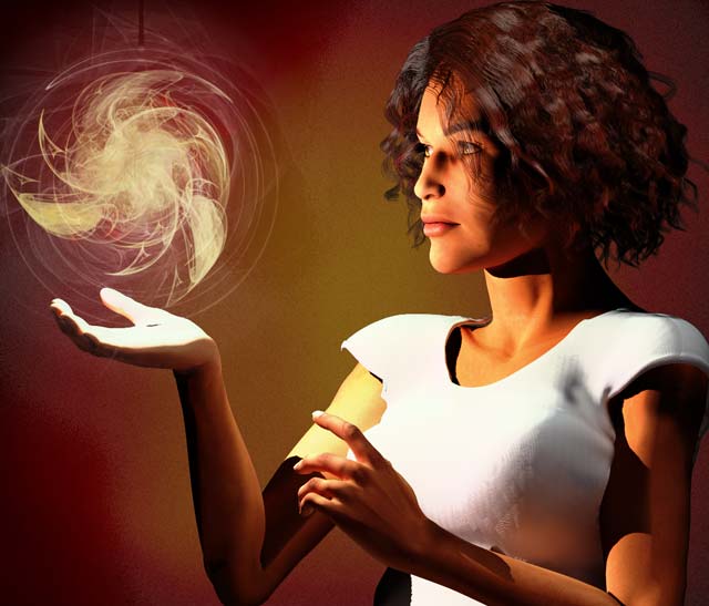 Quick digital art: Magic (figure with Poser, minimal post-render work with PS) Quick digital art: Magic